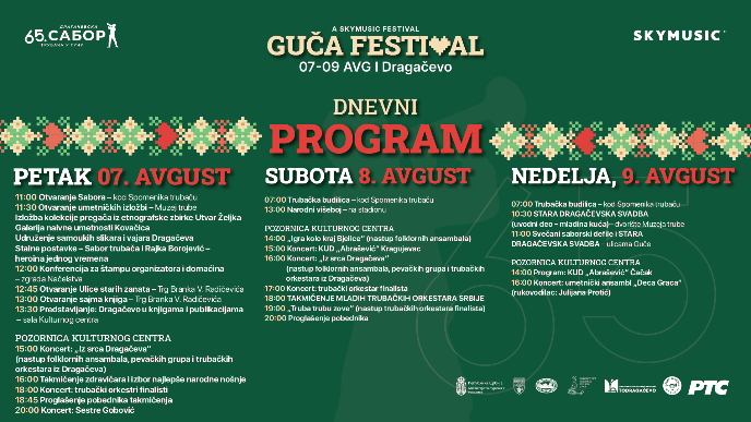 Program za jubilej Guče